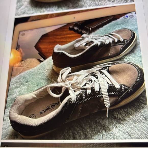 Men’s bundle of 2 used gently worn sneakers, blue and grey lace ups - Picture 9 of 12